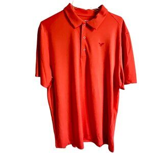 Golf America Polyester Orange Polo Shirt Men's Large NEW